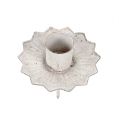 Floristik24 Konisk lysholder for oppklistring Ø7cm kremfarget 4 stk