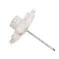Konisk lysholder for oppklistring Ø7cm kremfarget 4 stk | Floristik24.no