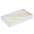 Ensfargede kremfargede lys, 34 mm x 240 mm, 4 stk. | Floristik24.no
