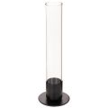 Floristik24 Konisk lysestake med glassylinder. Enkel og tidløs. 31 cm