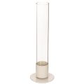Floristik24 Moderne konisk lysestake med glassylinder og base, 31 cm