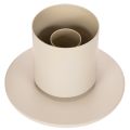 Moderne konisk lysestake med glassylinder og base, 31 cm | Floristik24.no