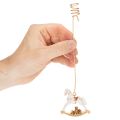 Juletrelysholder gyngehest 20 cm 3 stk | Floristik24.no