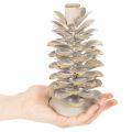 Lysestake i kongledesign for spisslys, 17 cm | Floristik24.no