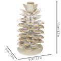 Lysestake i kongledesign for spisslys, 17 cm | Floristik24.no