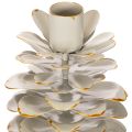 Lysestake i kongledesign for spisslys, 17 cm | Floristik24.no