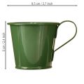 Konisk lysestake kopplysestake mørkegrønn H6cm 6 stk | Floristik24.no