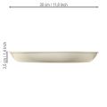 Konisk lysestake for 4 lys, lysskål, grått metall, Ø30 cm | Floristik24.no