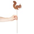 Hagepike ekorn rust dekorativ pinne til blomsterbed og blomsterpotte 52 cm 2 stk | Floristik24.no