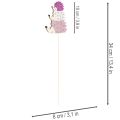 Dekorative hagepæler - Fargerik pinnsvinfamilie - 34 cm, 12 deler | Floristik24.no