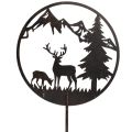 Dekorativ stake, skogsdyr,