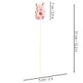 Dekorativ grisungeblomsterdekorasjon, tre, 31 cm, 16 deler | Floristik24.no
