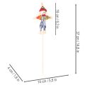 Blomsterstaker fugleskremsel til blomsterarrangementer 37 cm 6 stk | Floristik24.no