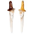Floristik24 Dekorativ hagegnomfigur til blomsterpotter, 16 cm, 2 stk.