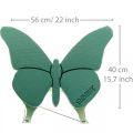 Floristik24 Blomstret skumfigur sommerfugl med stativ 56cm x 40cm