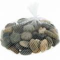River Pebbles Naturlig Lys og Mørk 2-3cm 1kg | Floristik24.no