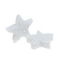 Floristik24 Stjerneglitter 1,5 cm for sprinkling av hvite 144 stk