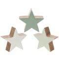 Floristik24 Dekorativ stjernefigur, borddekorasjon, 10 cm, 3 deler