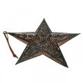 Floristik24 Julehenger stjerne metallstjerne svart H25,5cm