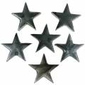 Floristik24 Deco stjerner grå 4cm 12stk