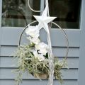 Floristik24 Metallstjerne å henge, juleanheng, adventsdekorasjon hvit, Shabby Chic 11 × 11cm