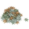 Assorterte stjernedekorasjoner i tre til borddekorasjon og hobbyarbeid, 3 cm, 72 deler | Floristik24.no