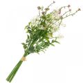 Floristik24 Vårbukett kunstrosa, hvit, grønn kunstig blomsterbukett H43cm