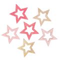 Floristik24 Deco stjernetre for å spre rosa, rosa, natur 2cm 144stk