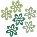 Floristik24 Dryss dekorasjon blomstergrønn, lysegrønn, mynteblomster for å drysse 144p
