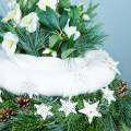 Floristik24 Scatter dekorasjon snøfnugg glitter hvit 5cm 48p