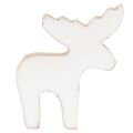 Dekorativ figur av treelg, stående, julepynt, 6 cm, 8 deler | Floristik24.no