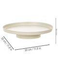 Dekorativt brett 30 cm metallfat til plantedekorasjon | Floristik24.no