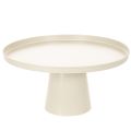 Floristik24 Dekorativ rund beige tallerken med 40 cm høy bunn