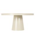 Dekorativ rund beige tallerken med 40 cm høy bunn | Floristik24.no