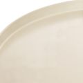 Dekorativ rund beige tallerken med 40 cm høy bunn | Floristik24.no