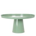 Grønt rundt dekorativt metallbord, 40 cm diameter, med høy kant | Floristik24.no