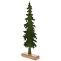 Dekorativt juletre på trebase,
