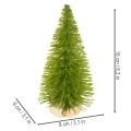 Kunstig juletre med trebase, liten, 16 cm, 6 stk. | Floristik24.no