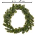 Kunstig grangrønn krans til dørdekorasjon, 35 cm | Floristik24.no
