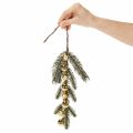 Kunstig grangren med gullfargede mini julekuler, 46 cm, 2 stk. | Floristik24.no