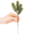 Kunstig grønn grangren til vinterdekorasjoner, 25 cm, 24 stk. | Floristik24.no