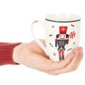 Julekrus med nøtteknekker- og sukkerstangmotiv, 10 cm, 2 stk. | Floristik24.no