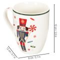 Julekrus med nøtteknekker- og sukkerstangmotiv, 10 cm, 2 stk. | Floristik24.no