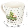 Kaffekrus Merry Christmas julemotiv keramisk krus 10 cm 2 stk | Floristik24.no