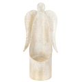 Englefigur lysestake, gull,