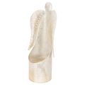 Englefigur lysestake, gull,