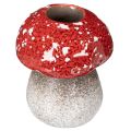 Floristik24 Dekorativ sopp, fluesopp, telysholder som borddekorasjon, 9 cm
