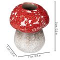 Dekorativ sopp, fluesopp, telysholder som borddekorasjon, 9 cm | Floristik24.no