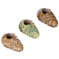 Floristik24 Telysholder med kongledesign, lysestake 8 cm, 3 stk.
