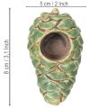 Telysholder med kongledesign, lysestake 8 cm, 3 stk. | Floristik24.no